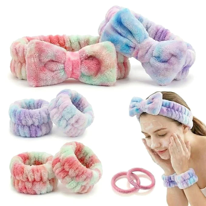 High-Performance 8 Pcs Spa Headband and Wristbands Set Smart