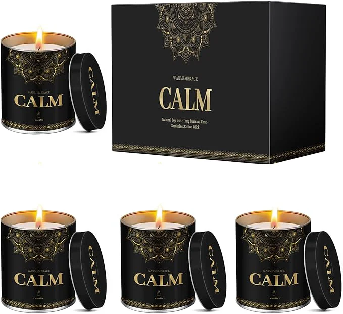 Breathable WarmEmbrace Scented Candles 9 Oz Candle Sets Sustainable