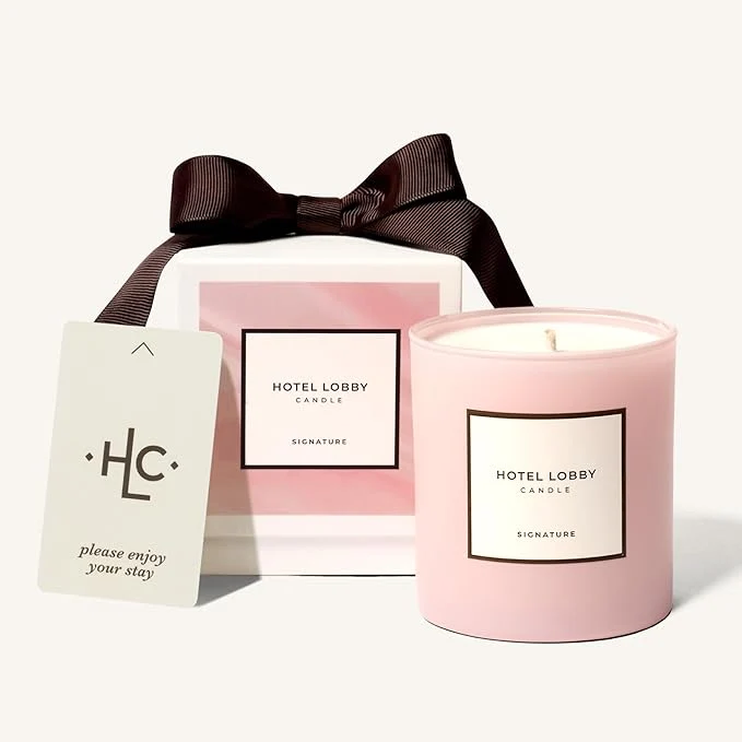 Fine Crafted Hotel Lobby Signature Candle – Luxury Hand-Poured 9.75oz Soy Wax Selected