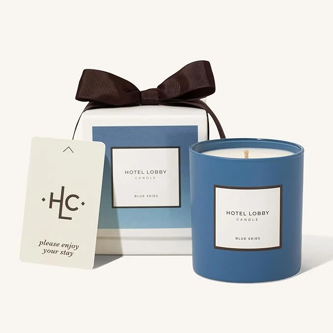 Proven Hotel Lobby Blue Skies Candle – Luxury Hand-Poured 9.75oz Soy Wax Authentic