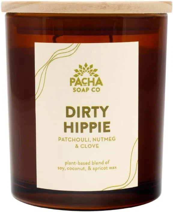 Powerful PACHA SOAP Co. Dirty Hippie Candle 7 oz Solid