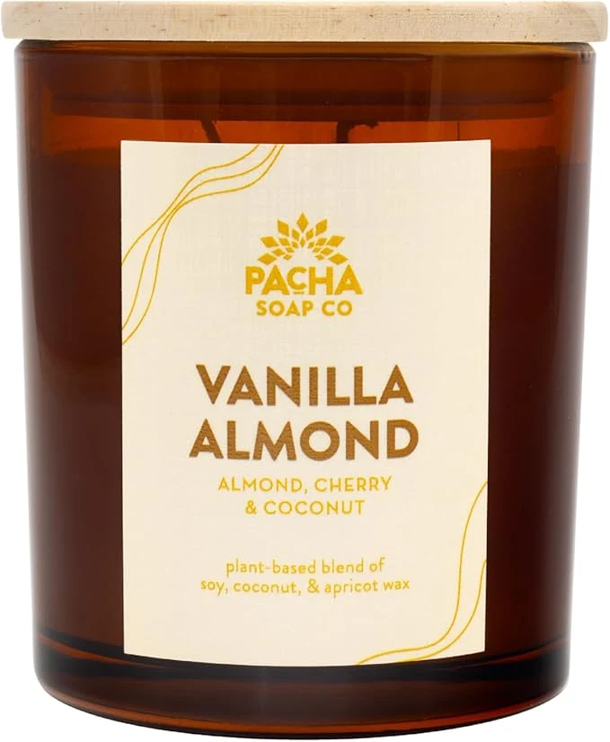 Smart PACHA SOAP Co. Vanilla Almond Candle 7 oz Sophisticated