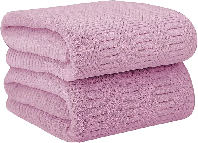 Organic JML Microfiber Bath Towels Large Bathroom Towel 2 Pack Super Absorbent and Convenient