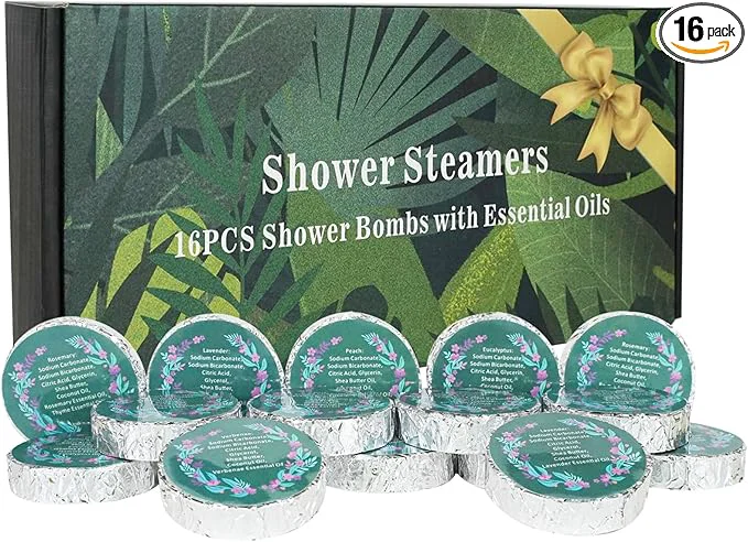 Top-Quality 16 Pack Shower Steamers Aromatherapy Premium Material