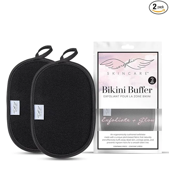 Genuine Seraphic Skincare Bikini Buffer – Vegan Viscose Scrub Mitt Safe