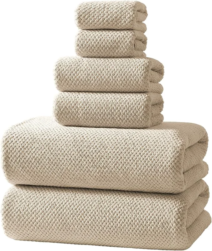 Enhanced REDKISS 6-Piece Bath Towel Set Quality