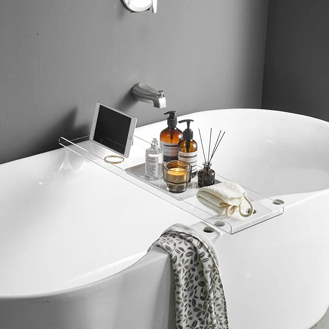 High-Quality Bathtub Tray Over Bathtub Racks Bath Caddy Organic
