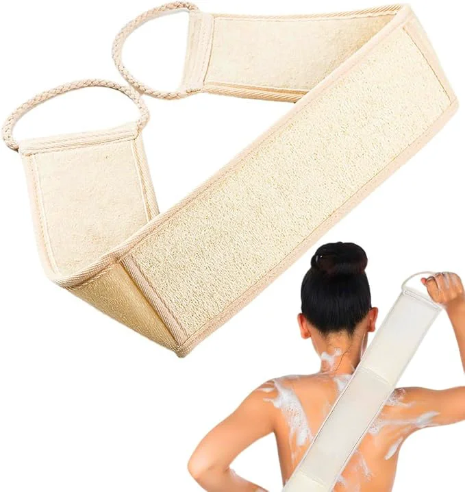 Easy-to-Use Natural Loofah Back Scrubber for Shower Back exfoliator for Shower luffa Sophisticated