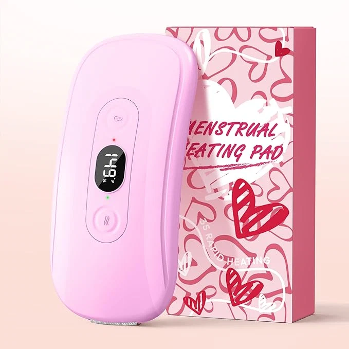 Traditional Portable Heating Pad Period Cramps 2 Timer 6 Heat Levels 6 Vibration Modes Reliable