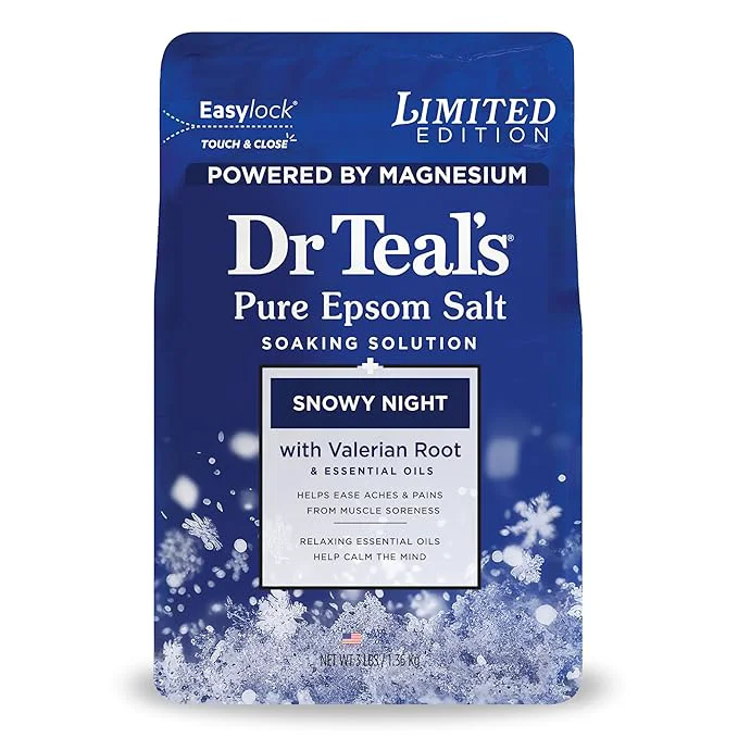 Contemporary Dr Teal’s Epsom Salt Magnesium Soak Snowy Night 3 lbs Solid