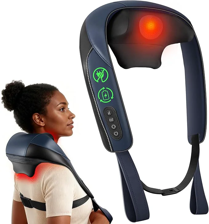 Crafted COMFIER FSA Eligible Cordless Neck Massager Solid