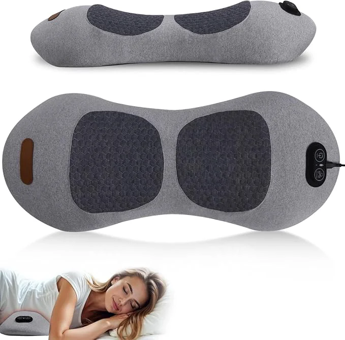 Fine Crafted 3 in 1 Back Massager Electric Lumbar Support Pillow Heat Vibration Massage Responsible