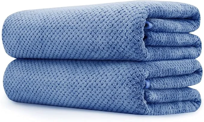 Trendy MaopaoBeauty 2 Pack Bath Towel Set 35 x 70 Extra Large Waffle Bath Towel Set Genuine
