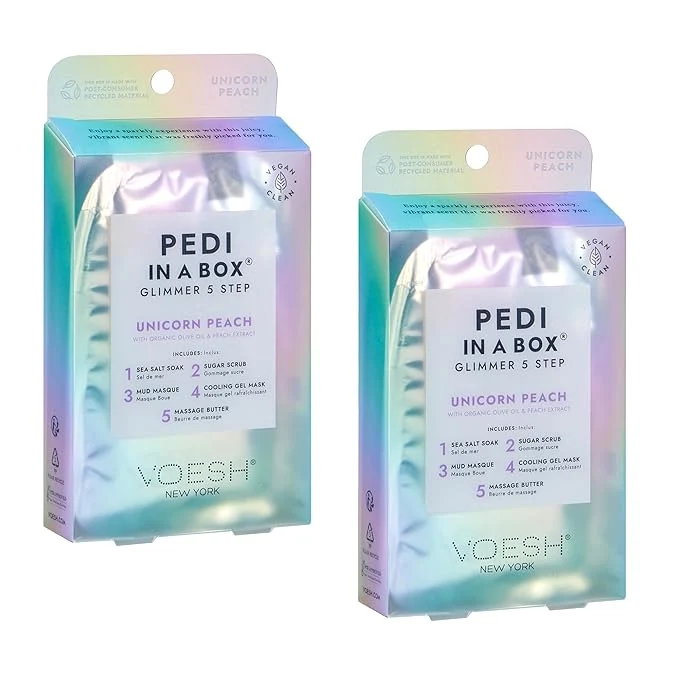 Genuine VOESH Pedi in a Box Glimmer Carefully Designed
