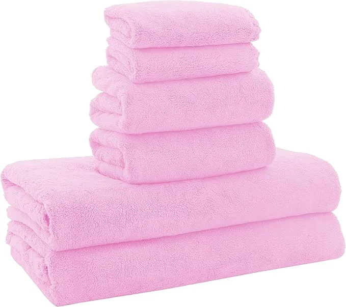 Fine MOONQUEEN Ultra Soft Microfiber Coral Velvet Towel Set Exceptional