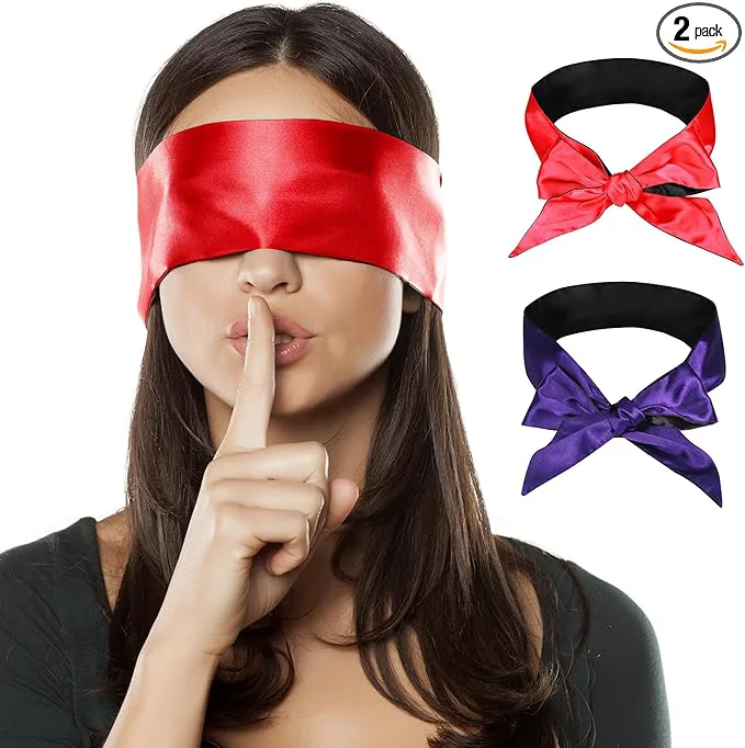 Versatile FRESHME 2pc Satin Sleep Mask Comfortable