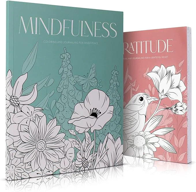 Consistent Beautiful Adult Coloring Book Set of 2 Next-Generation