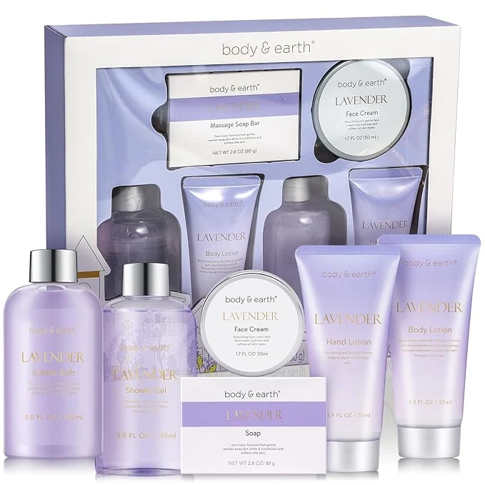 User-Friendly BODY EARTH Bath and Body Gift Set Environmentally Friendly