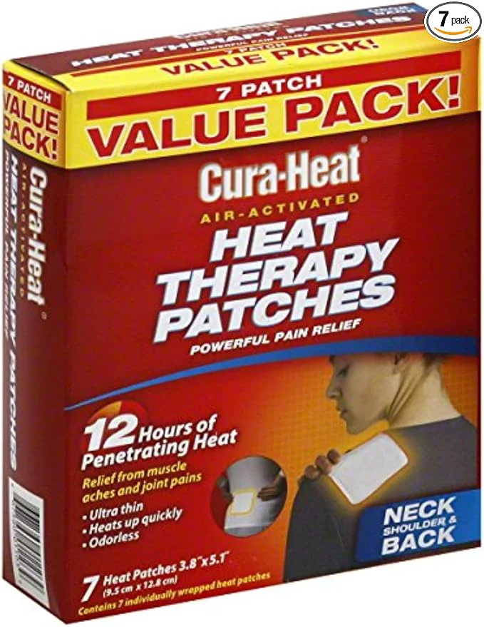 Exclusive Cura-Heat Heat Therapy Patches Air Activated Neck Shoulder Back Value Pack Carefully Designed