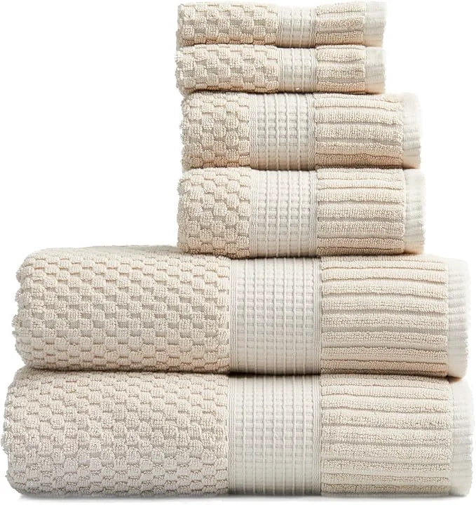 Carefully Designed NY Loft 6-Piece Cotton Towel Set Sustainable