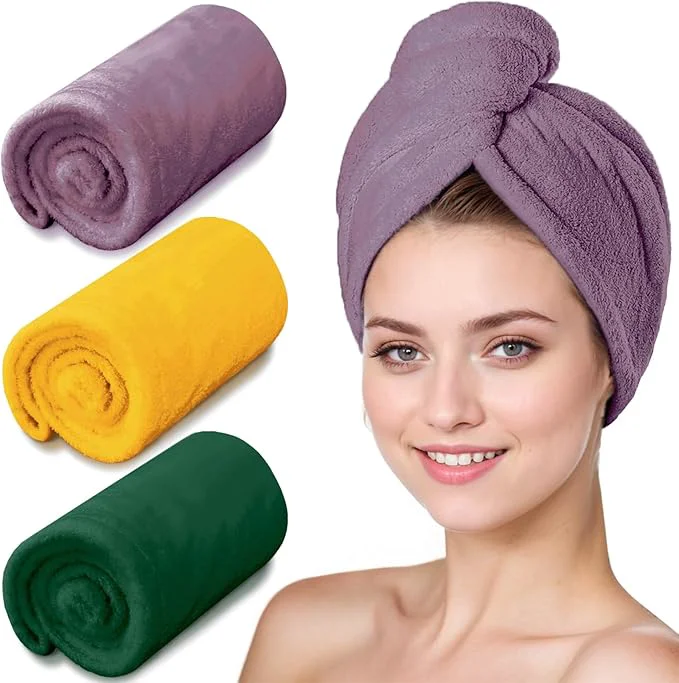 Quality Hair Drying Towel 3 Pack Easy-to-Use