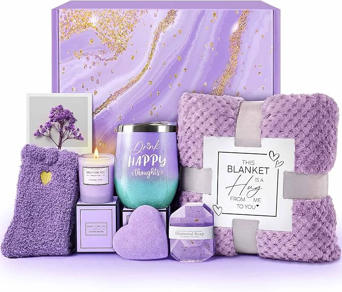 Long-Lasting Birthday Gifts for Women Self Care Get Well Soon Gifts Lavender Relaxing Spa Exclusive
