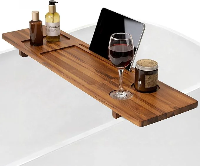 Eco-Friendly Teak Bathtub Tray Authentic