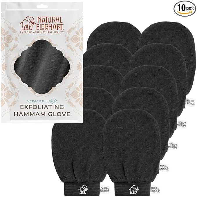 Stylish Natural Elephant Exfoliating Hammam Glove Modern