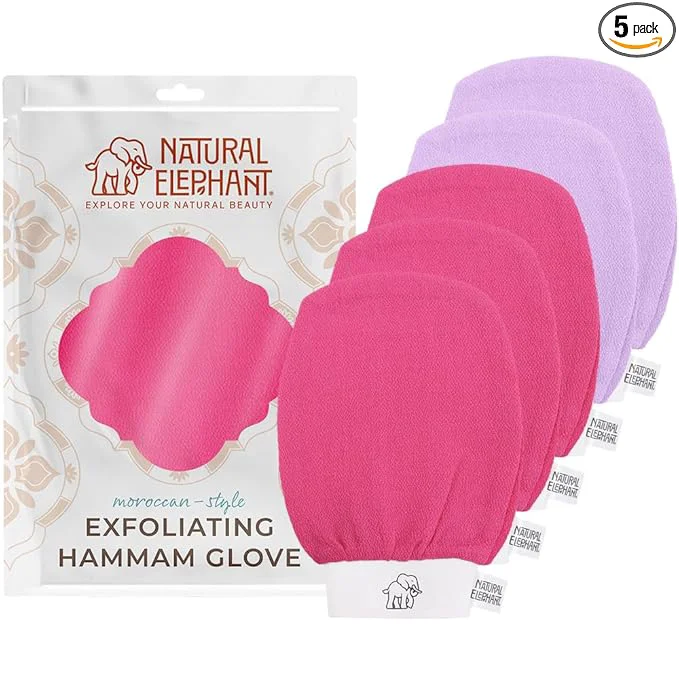 Minimalist Natural Elephant Exfoliating Hammam Glove Authentic