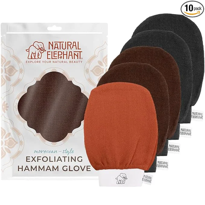 Fine Crafted Natural Elephant Exfoliating Hammam Glove Casual