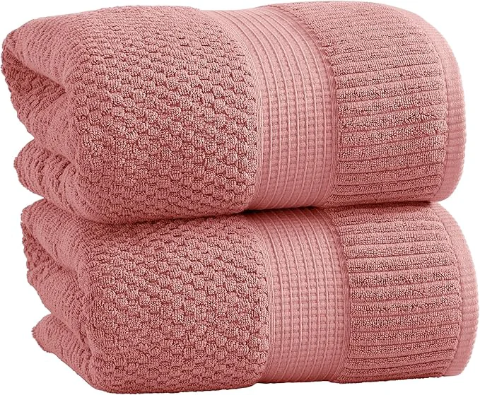 Official NY Loft Cotton 2 Pack Bath Sheet Towel Set Extra Large Oversize Bath Excellent