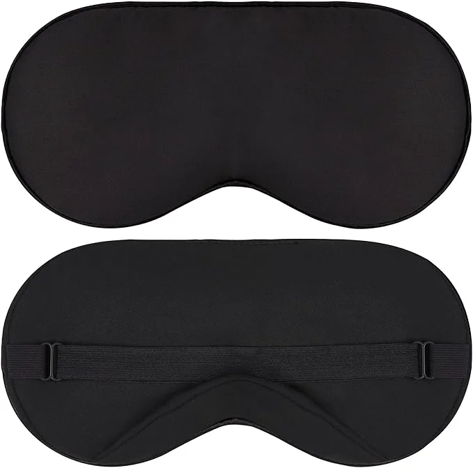 Fashionable Sleep Mask – Black Tencel Derived from Natural Wood Pulp – Lightweight Efficient