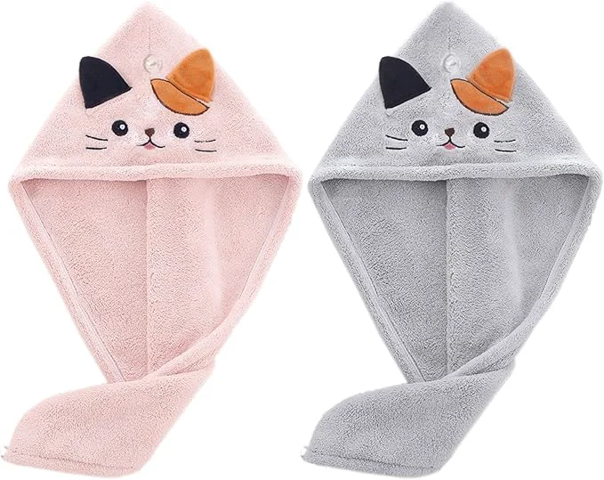 Innovative 2Pack Microfiber Hair Towel Wrap Advanced