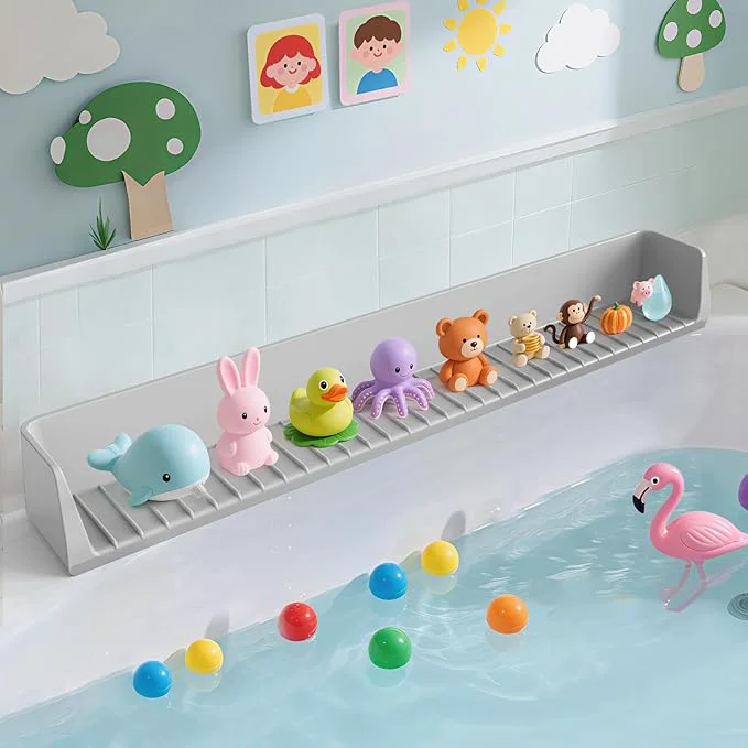 Modern Bathtub Splash Guard PlayPad Shelf Area Official