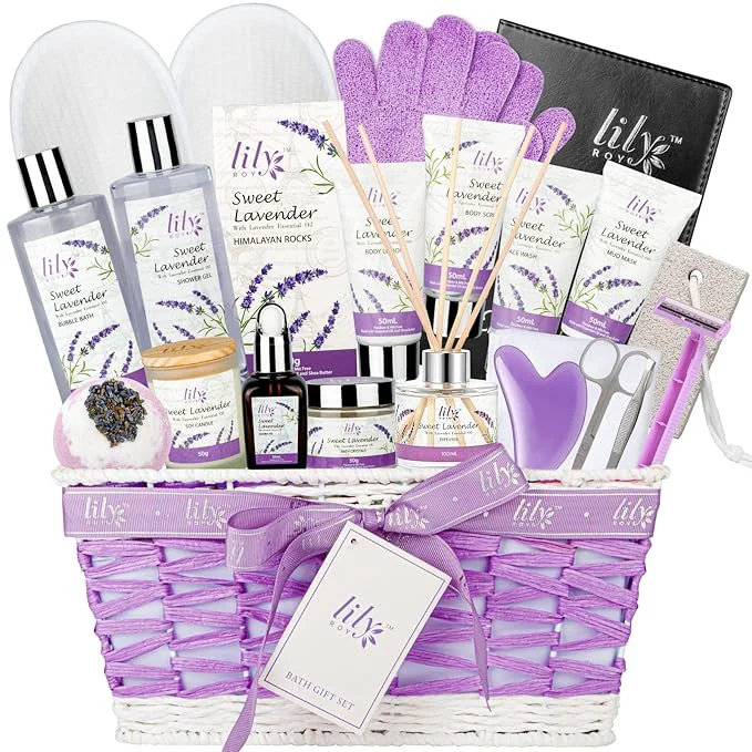 Artisan Mother’s Day Gift Basket for Mom Gifts for Women Spa Gift Basket for Women Pure
