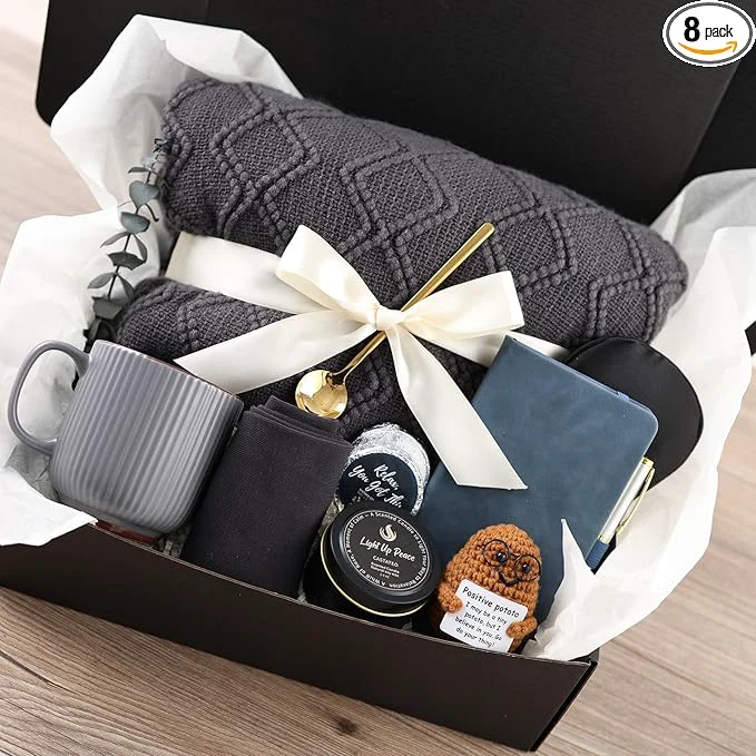 Comfortable Get Well Soon Gift Baskets for Men Women- Self Care Package Brithday Pure