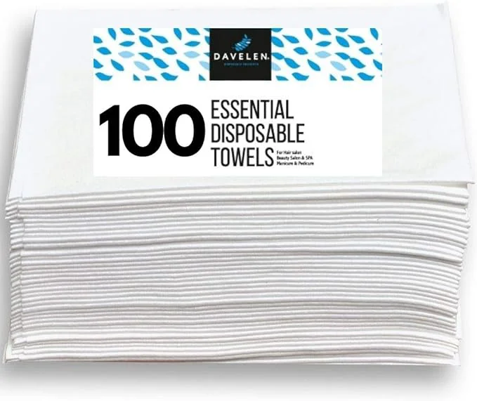 Secure DAVELEN Essential Disposable Hair Towel Crafted