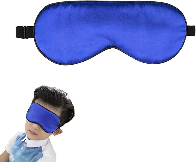 Relaxed Natural Silk Sleep Eye Mask Kids Cute Night Sleeping Mask High-Performance