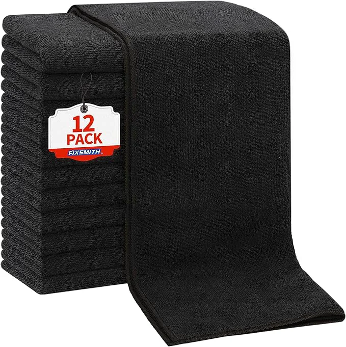 Original Design FIXSMITH Salon Towels 12 Pack Quick Dry Gym Towels Spa Face Towel Absorbent Effective