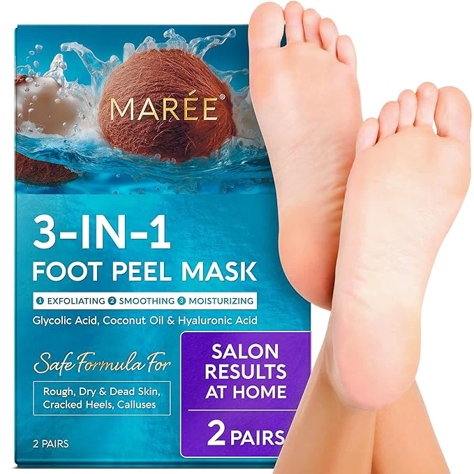 Advanced MAREE Foot Peeling Mask – 3-in-1 Foot Mask Pure