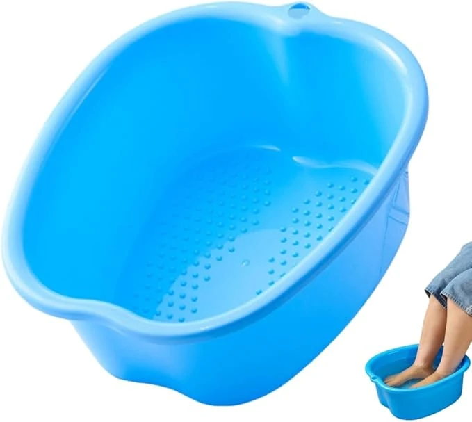 Green Ytterbium Foot Soaking Bath Basin Large Massage Foot Soaking Tub Plastic Home Responsible
