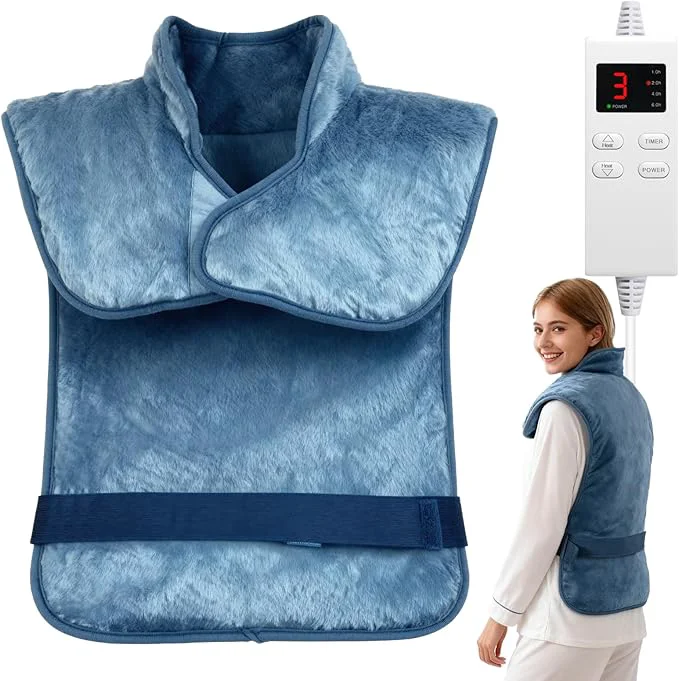 Next-Generation Large Heating Pad for Back Neck Shoulders Electric Heating Pad for Back Pain Fast