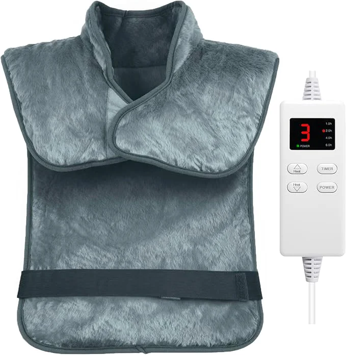 Premium Heating Pad for Back Pain Relief Large 24 x33 Neck Shoulder Heating Pad Solid