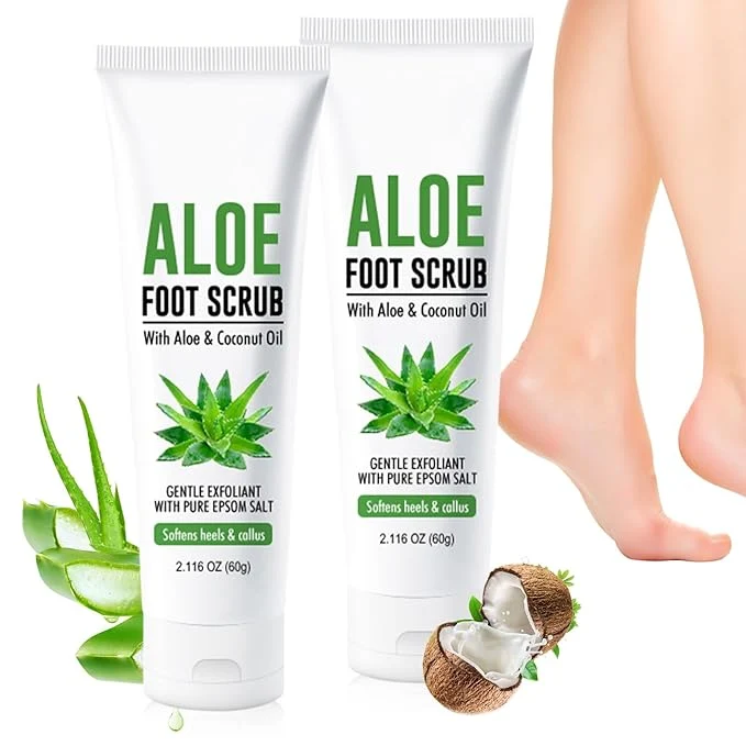 Professional Aloe Vera Coconut Oil Foot Scrub Smooth