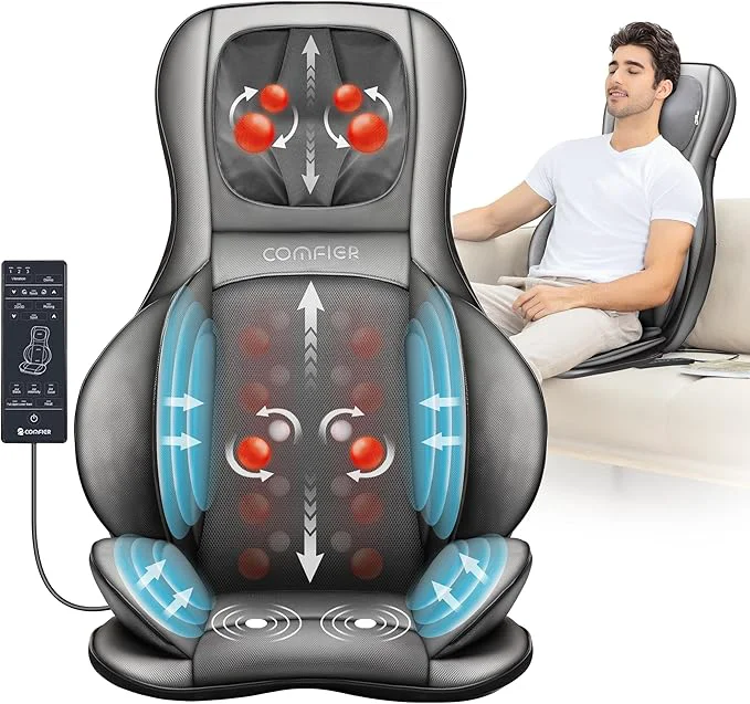 Sustainable COMFIER Back Massager for Pain Relief Deep Tissue Shiatsu Neck and Back Artisan