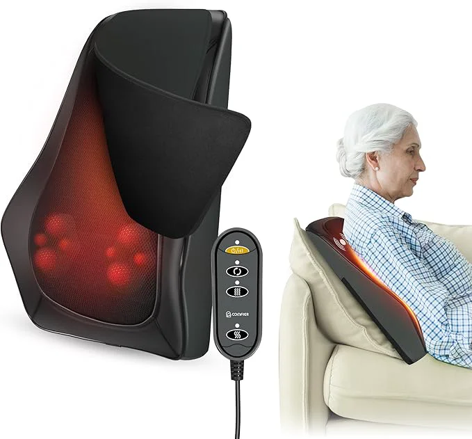 Powerful COMFIER Back Massager with Heat 3D Deep Kneading Shiatsu Neck and Back Sustainable