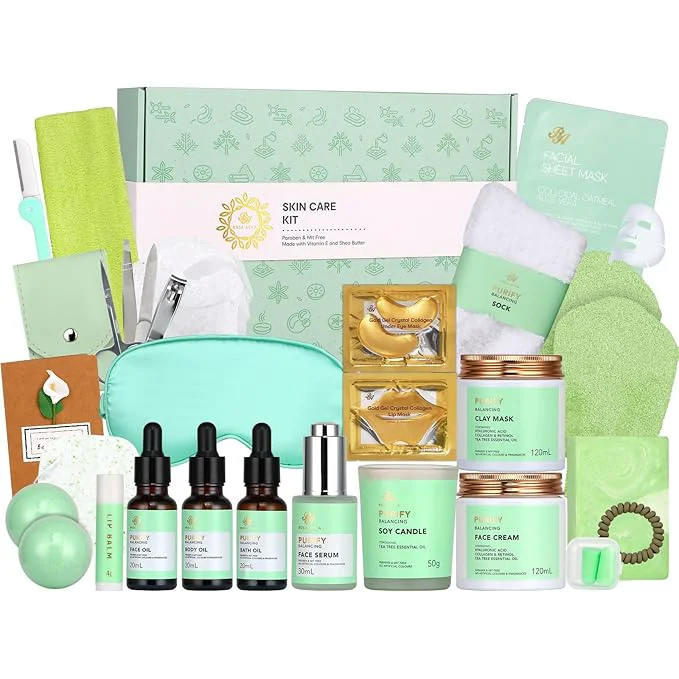 Sustainable 30 Pcs Mother’s Day Gift for Mom Facial Skin Care Set for Men Women Professional