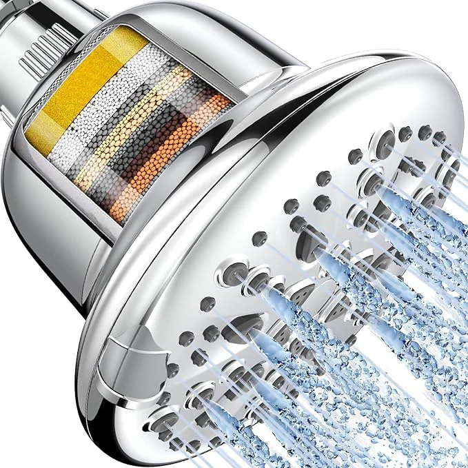 Elite Cobbe Filtered Shower Head 7 Modes High Pressure Shower Heads Soft
