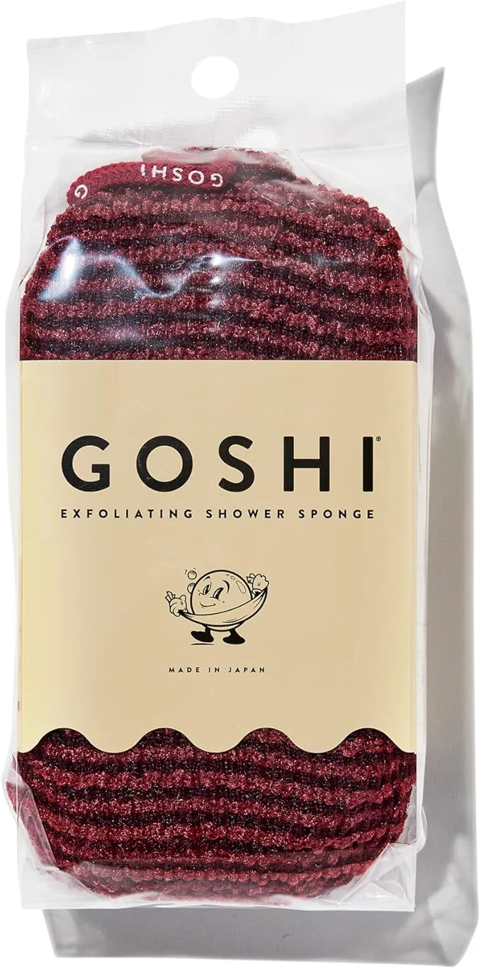 Solid GOSHI Exfoliating Shower Sponge Superior