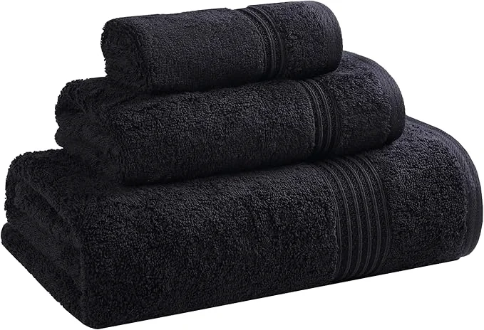 Certified Superior Egyptian Cotton 3-Piece Towel Set Basic Towels Unique